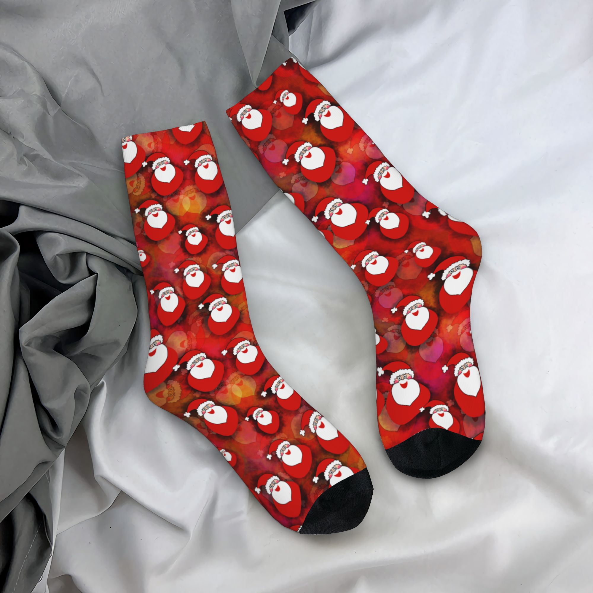 Dress Sock Men - Носки с изображением Санта-Клауса для рождественских