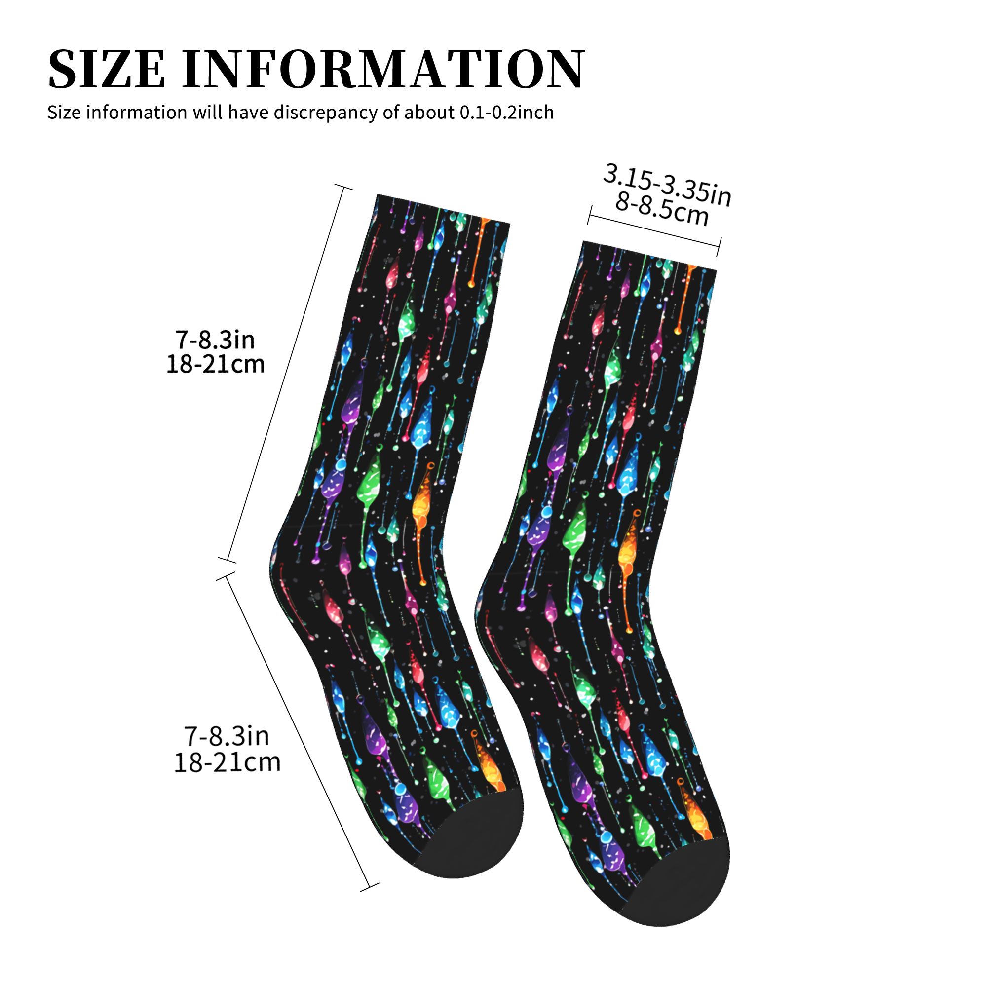 Носки с узором «Капли радуги», – обзор и цена Dress Sock Men